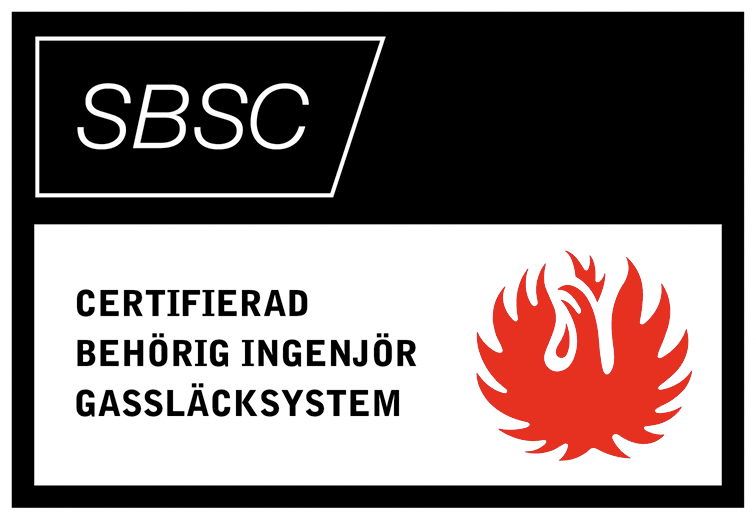 Certifierad behörig ingenjör gassläcksystem